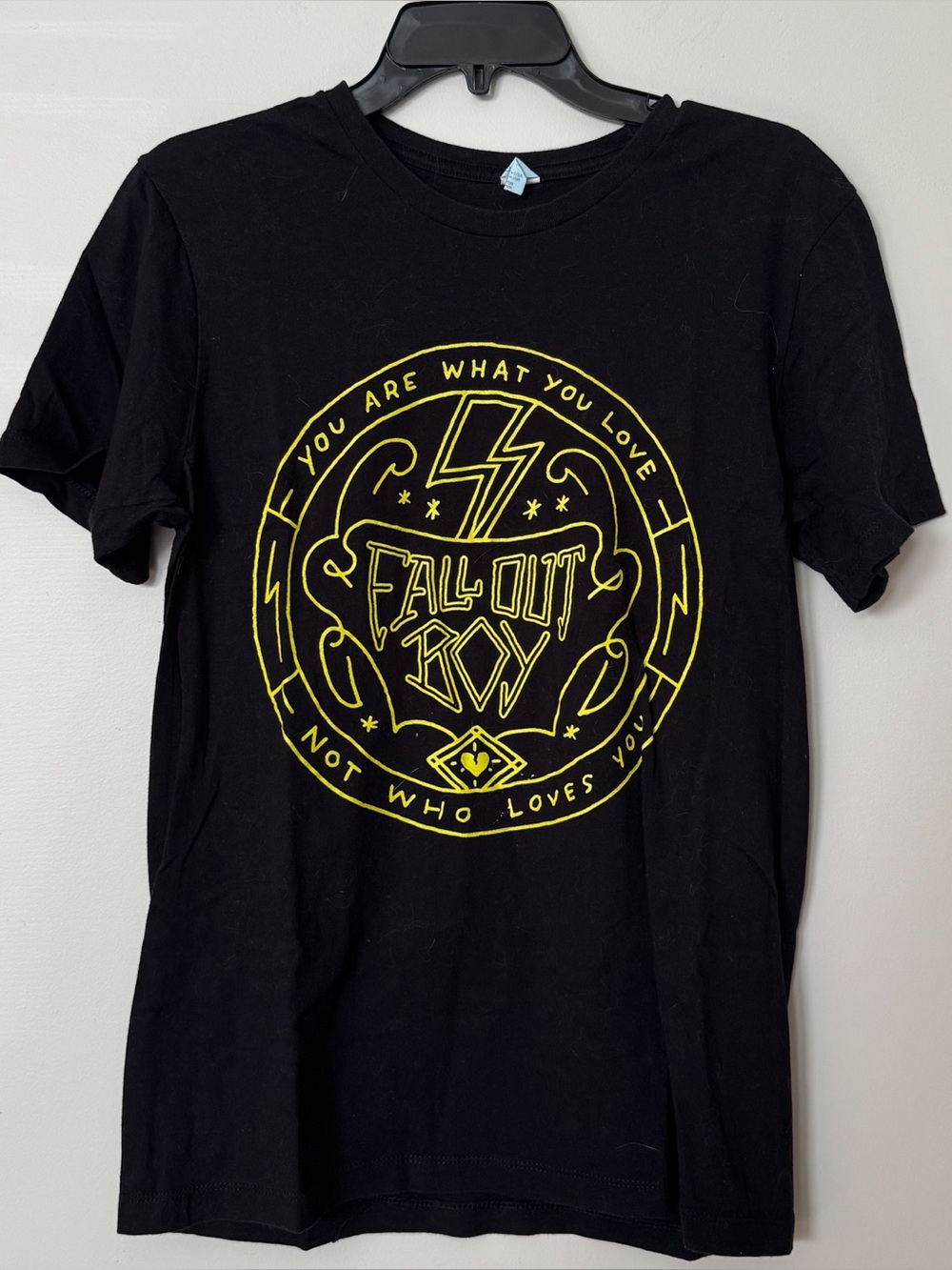 Men’s Black Save Rock and Roll Fall Out Boy Graphic T-shirt Emo Pop Punk Band
